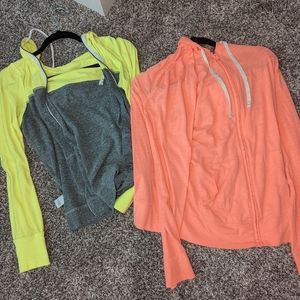 2 light workout jackets